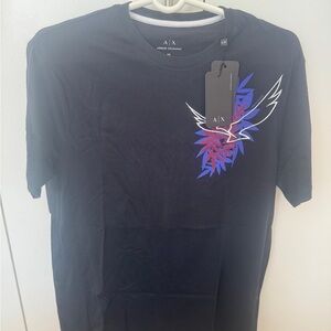 Armani Exchange Navy Blue Graphic Tee